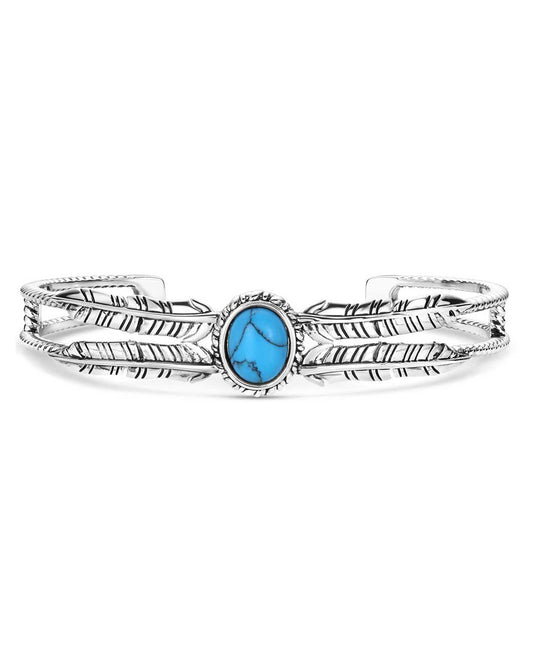 Windswept Legacy Turquoise Bracelet by Montana Silversmiths from Skip’s Western Outfitters | MON-BC6309-O/S