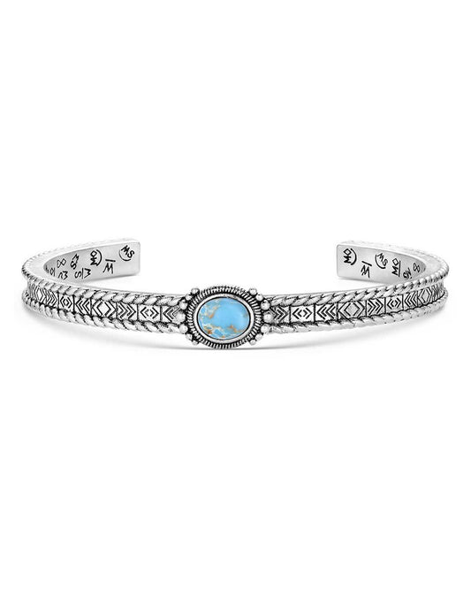 Denim Nights Cuff Bracelet by Montana Silversmiths from Skip’s Western Outfitters | MON-BC6316-O/S