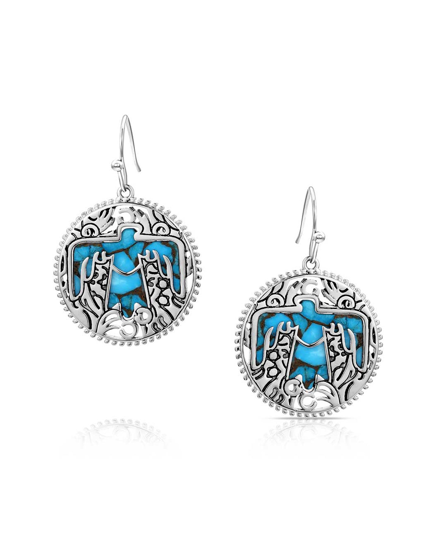 Strength Of The Thunderbird Earrings by Montana Silversmiths from Skip’s Western Outfitters | MON-ER6184-O/S