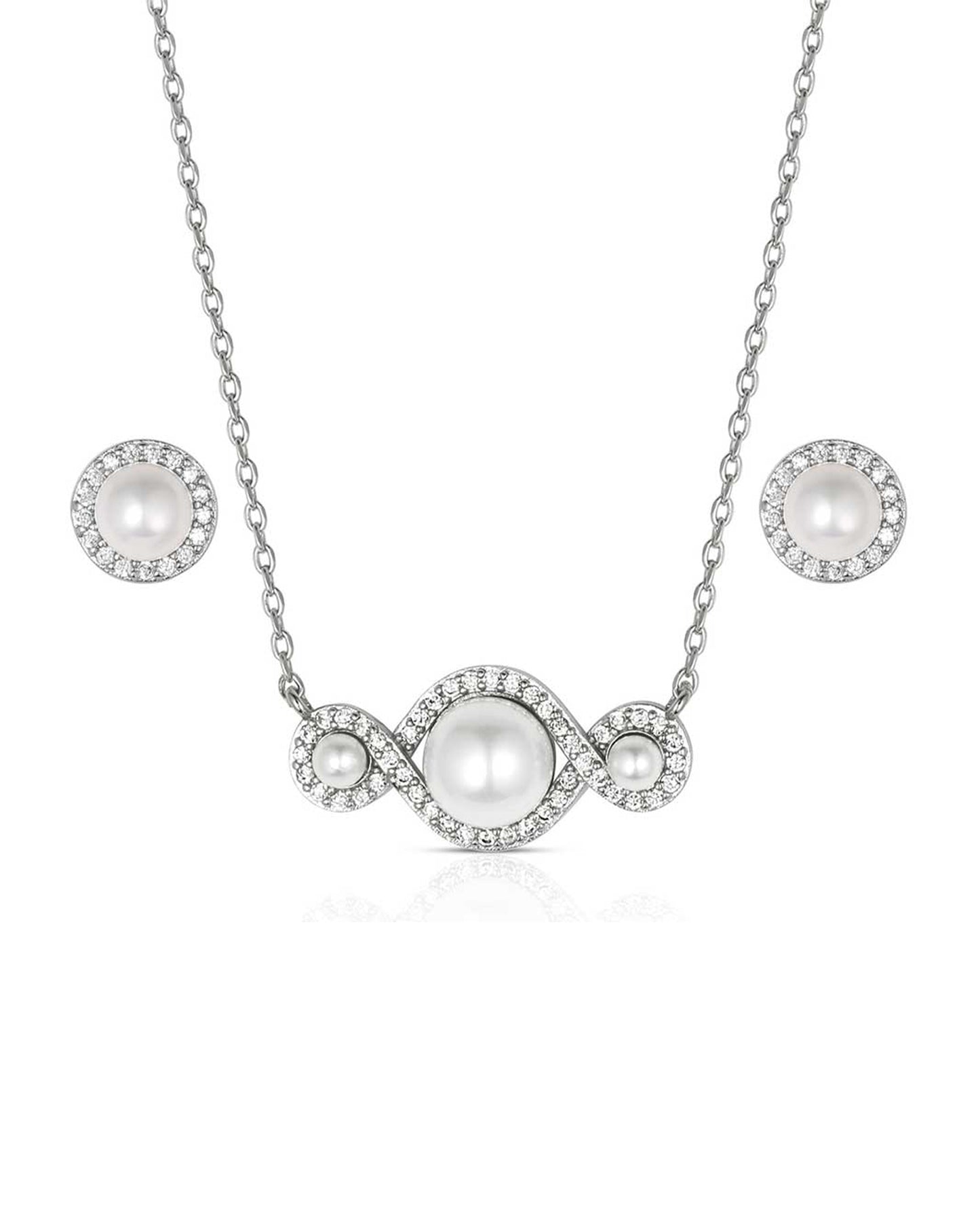 Entwined In Pearls Jewelry Set by Montana Silversmiths from Skip’s Western Outfitters | MON-JS6302-O/S
