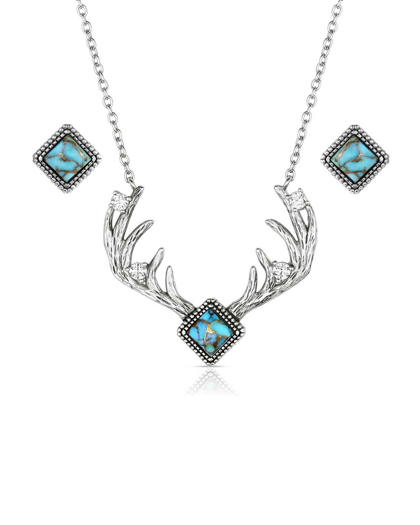 Rugged Beauty Turquoise Jewelry Set by Montana Silversmiths from Skip’s Western Outfitters | MON-KTJS6330-O/S