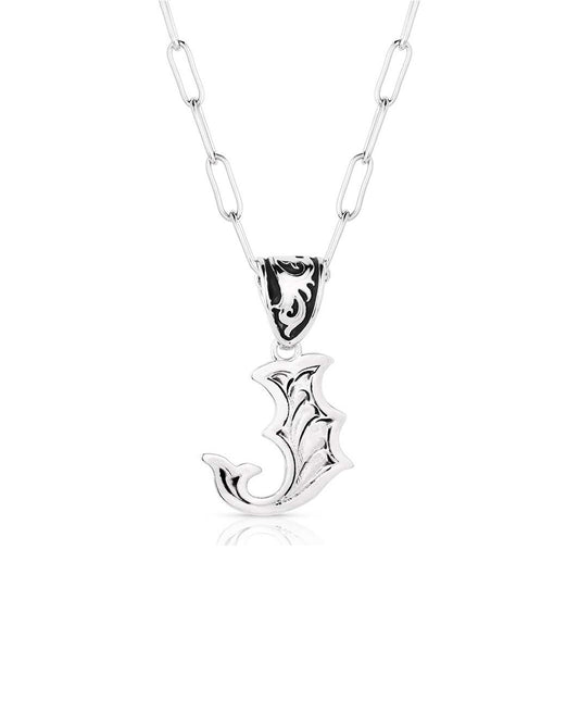 Western Initial J Necklace by Montana Silversmiths from Skip’s Western Outfitters | MON-NC6096-J-O/S
