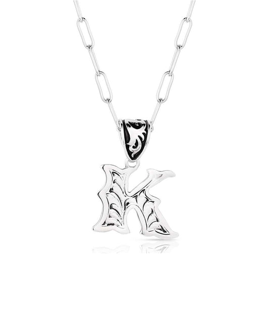 Western Initial K Necklace by Montana Silversmiths from Skip’s Western Outfitters | MON-NC6096-K-O/S