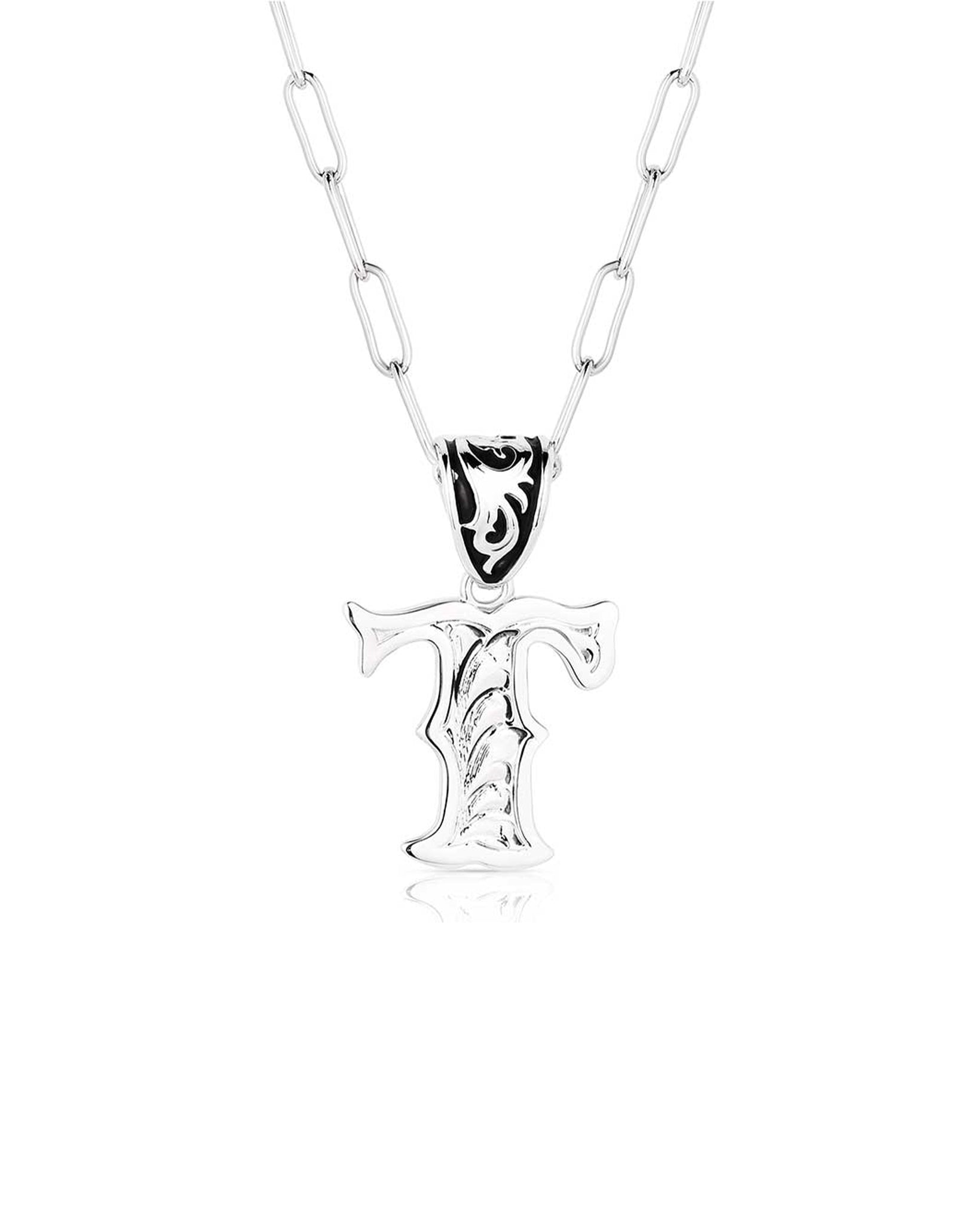 Western Initial T Necklace by Montana Silversmiths from Skip’s Western Outfitters | MON-NC6096-T-O/S