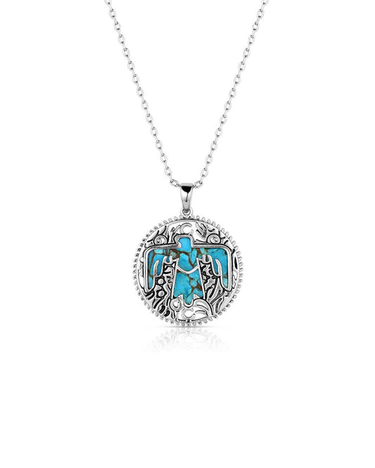 Strength Of The Thunderbird Necklace by Montana Silversmiths from Skip’s Western Outfitters | MON-NC6184-O/S