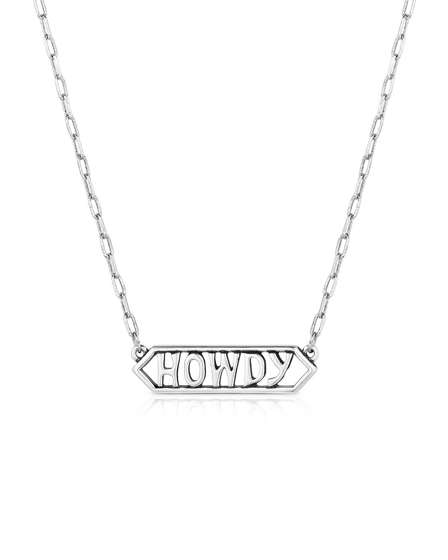 Howdy Bar Necklace by Montana Silversmiths from Skip’s Western Outfitters | MON-NC6203-O/S