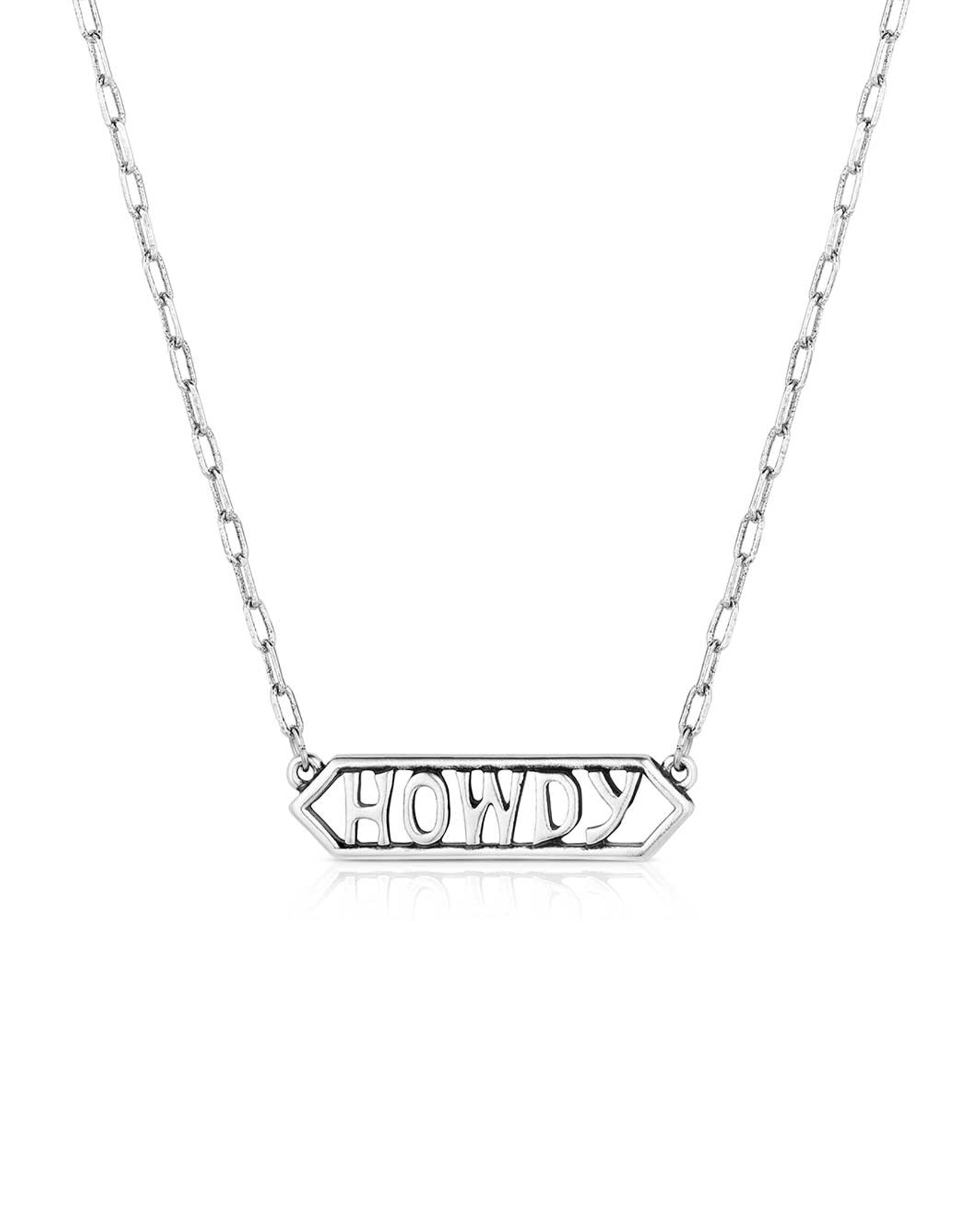 Howdy Bar Necklace by Montana Silversmiths from Skip’s Western Outfitters | MON-NC6203-O/S