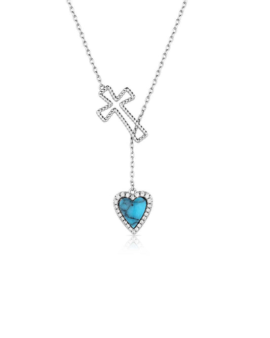 Anchored In Love And Faith Necklace by Montana Silversmiths from Skip’s Western Outfitters | MON-NC6225-O/S