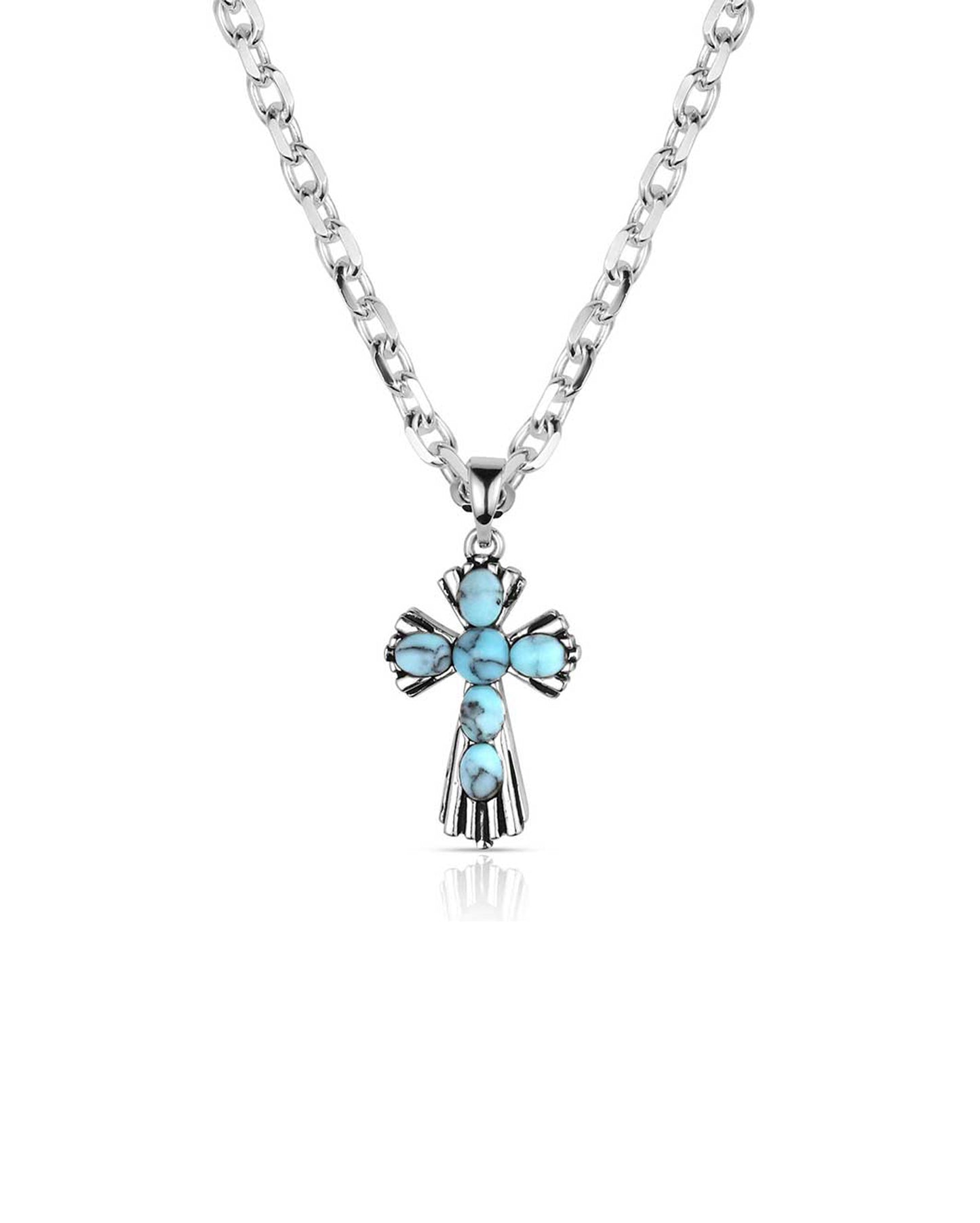 Unbreakable Spirit Cross Necklace by Montana Silversmiths from Skip’s Western Outfitters | MON-NC6319-O/S