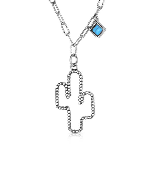 Desert Turquoise Necklace by Montana Silversmiths from Skip’s Western Outfitters | MON-NC6326-O/S