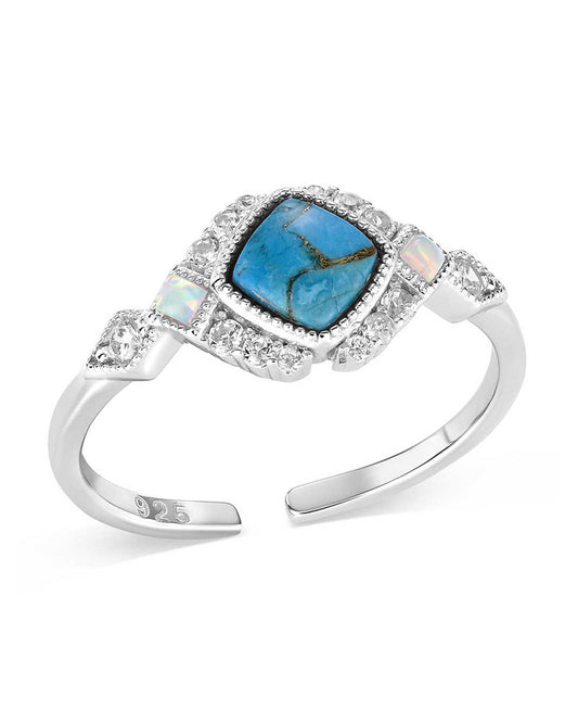 Crowned Glacier Ring by Montana Silversmiths from Skip’s Western Outfitters | MON-RG6313-O/S