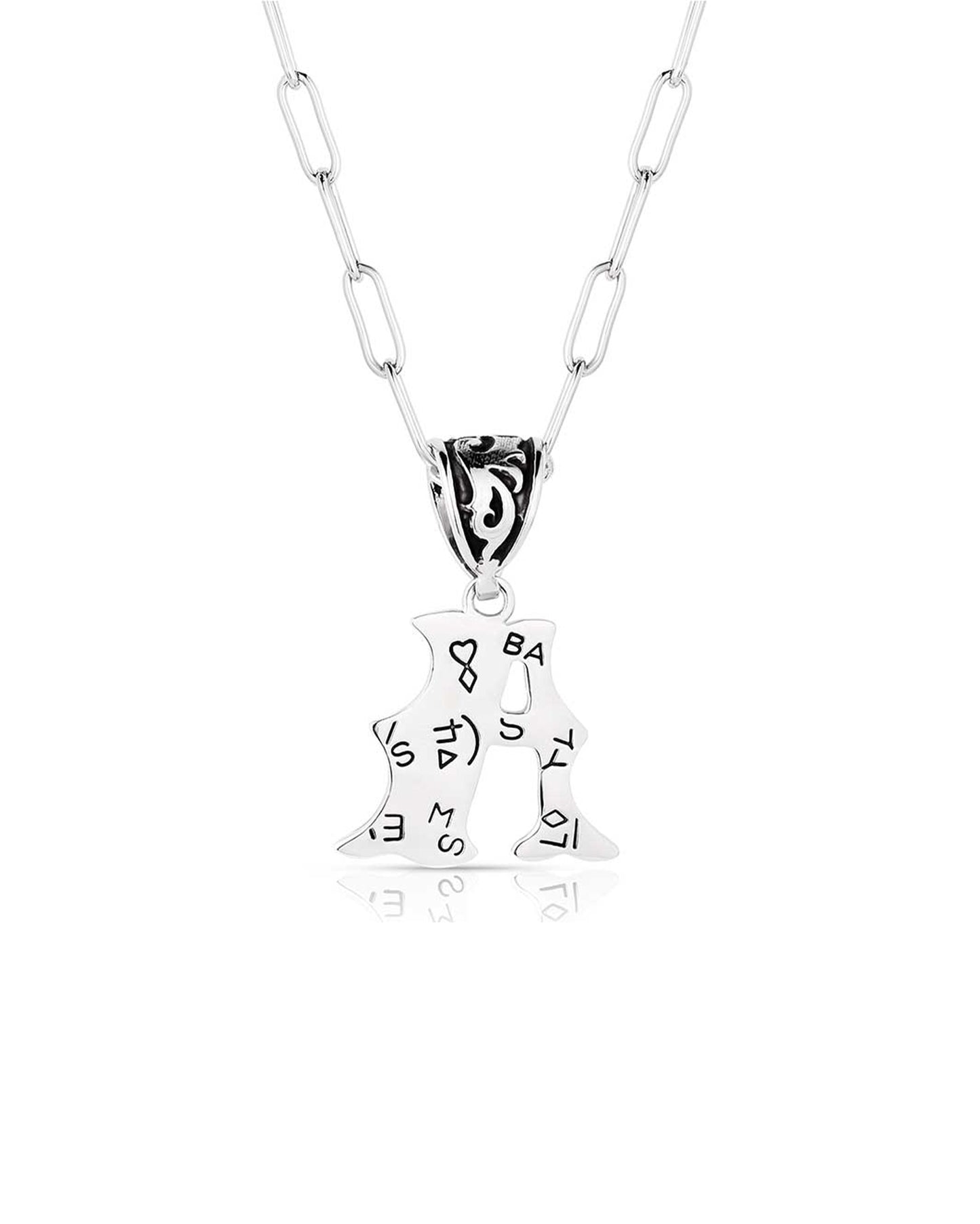 Western Initial A Necklace