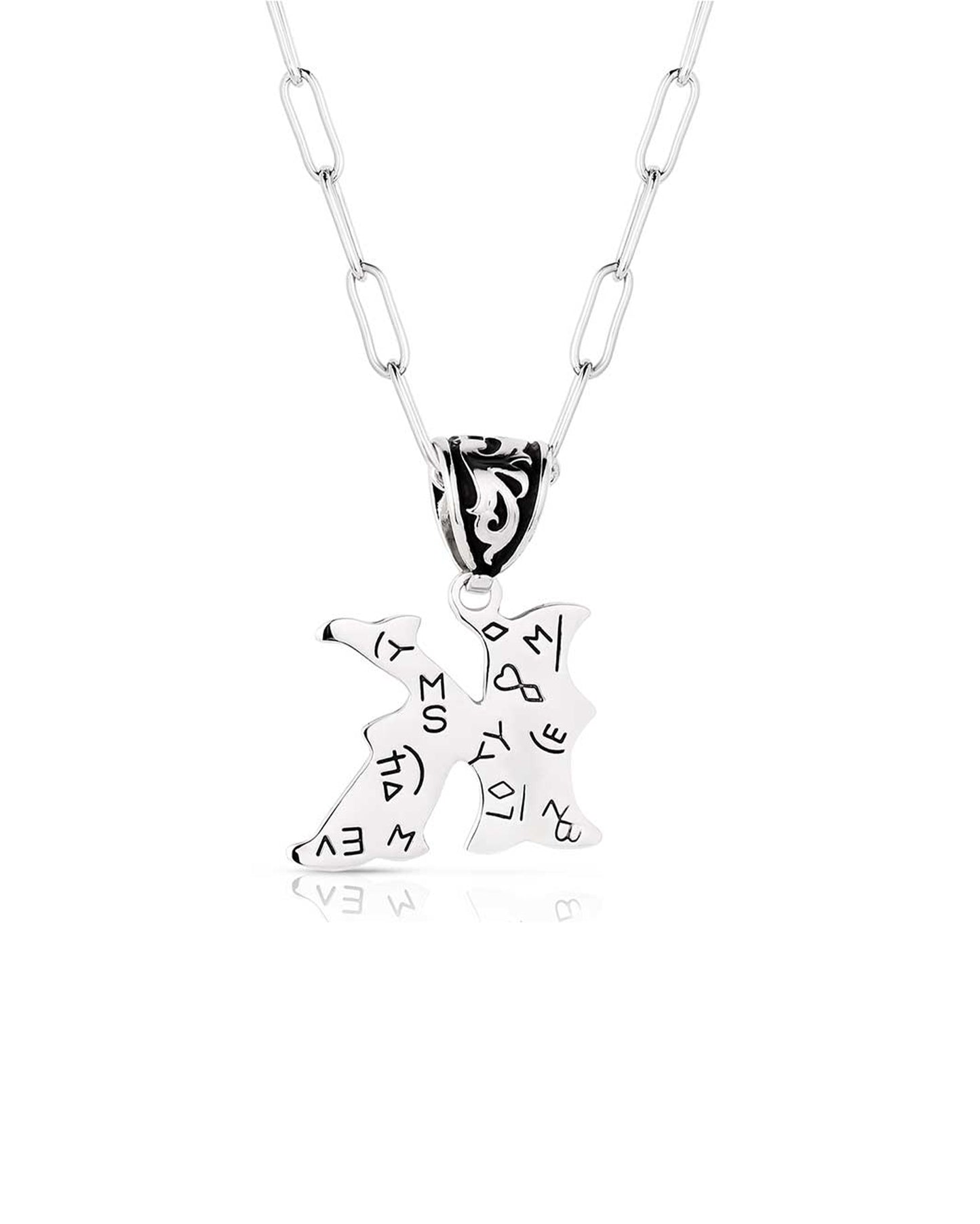 Western Initial K Necklace