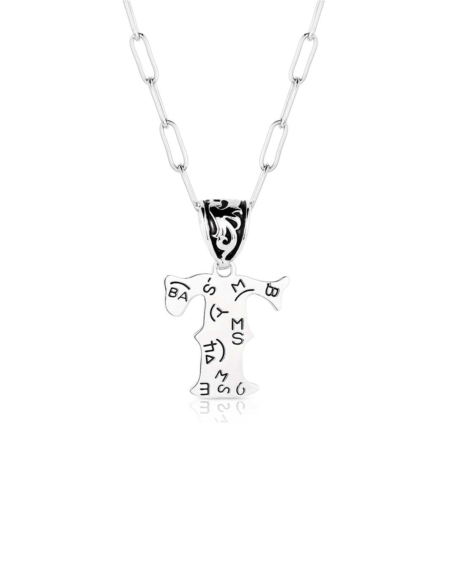 Western Initial T Necklace