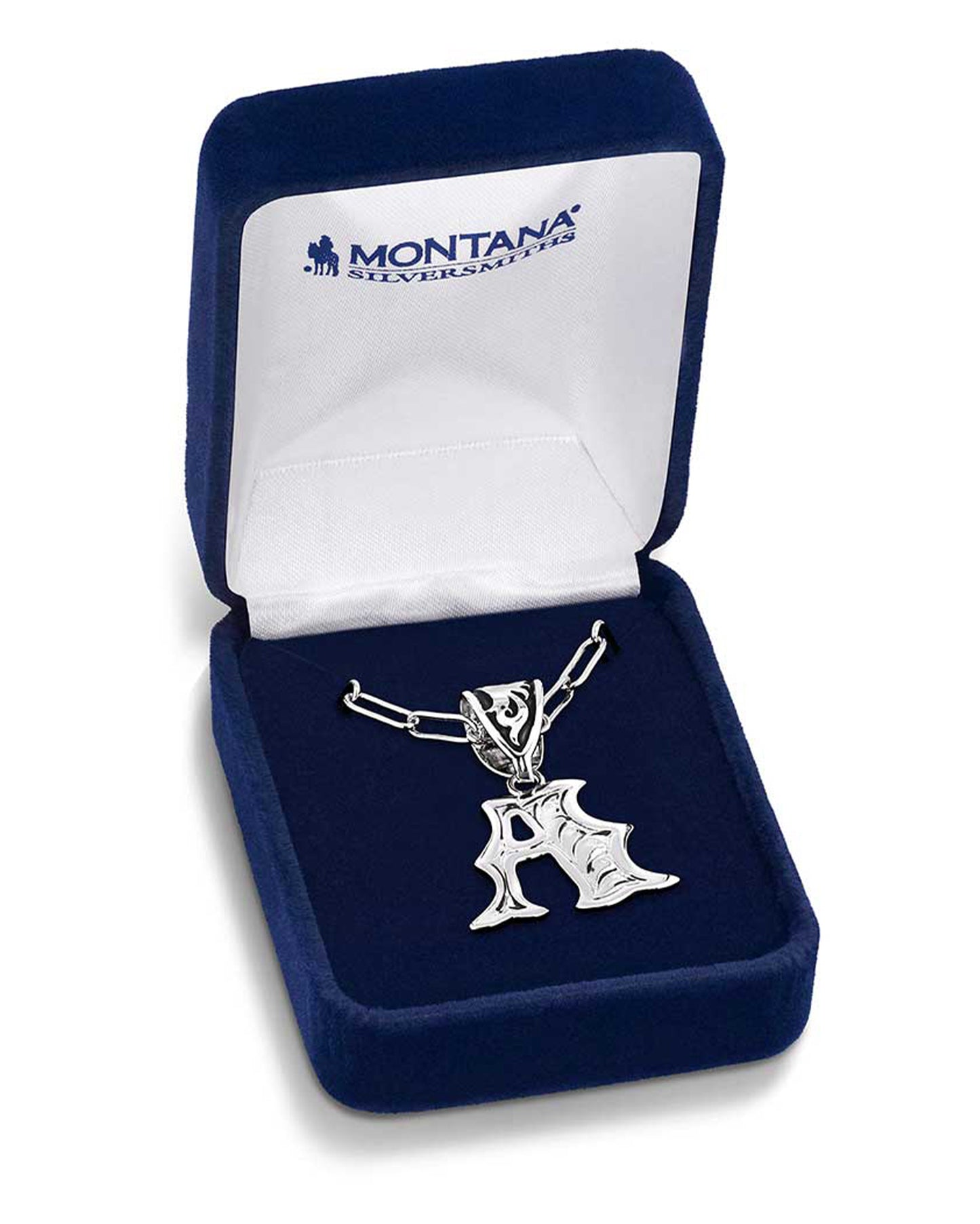 Western Initial A Necklace