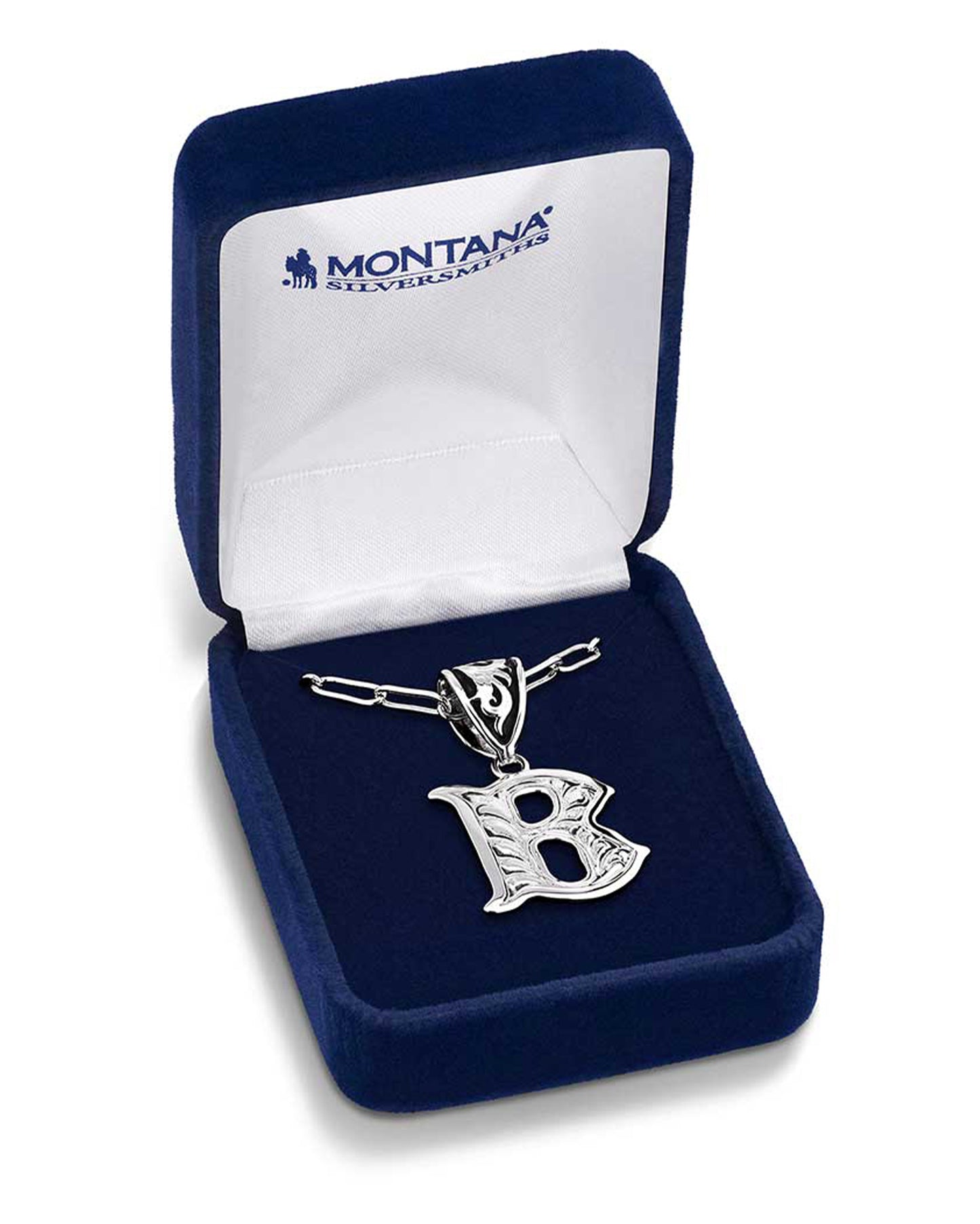 Western Initial B Necklace