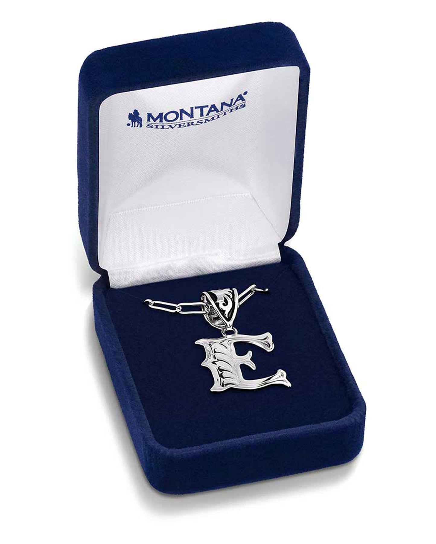 Western Initial E Necklace