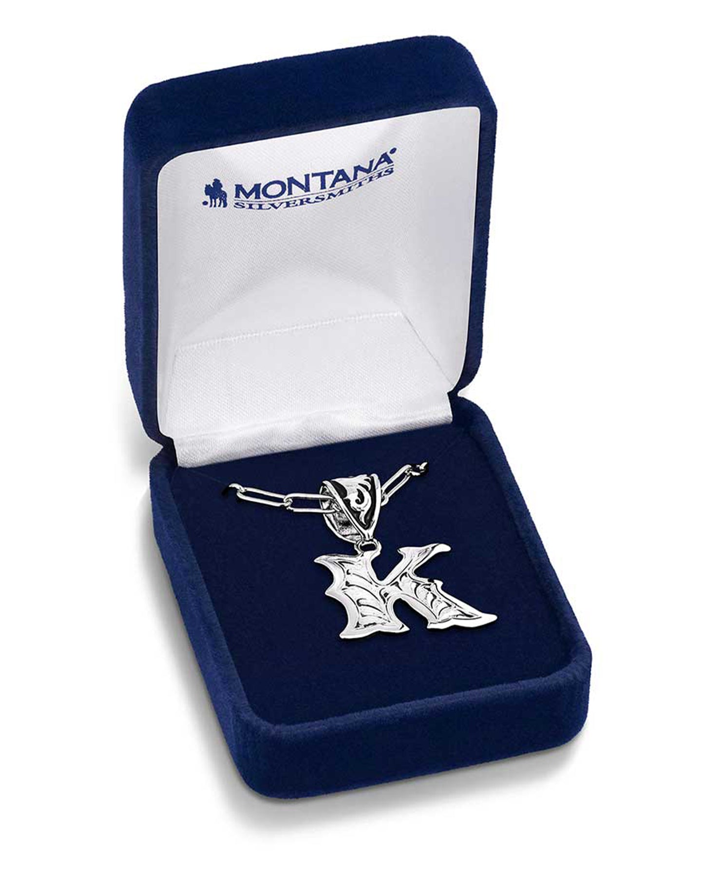 Western Initial K Necklace