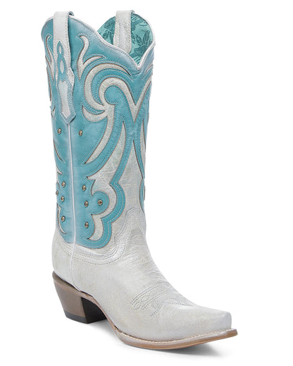 Women's Laser Embroidery & Studs Western Boots by Corral from Skip’s Western Outfitters | COR-Z5390-050-M