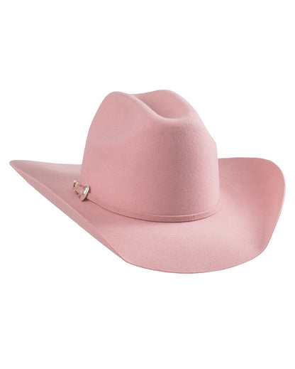 Kids' Kingman Jr Premium Wool Cowboy Hat by Bullhide from Skip’s Western Outfitters | MOT-0646-PINK-OSFM
