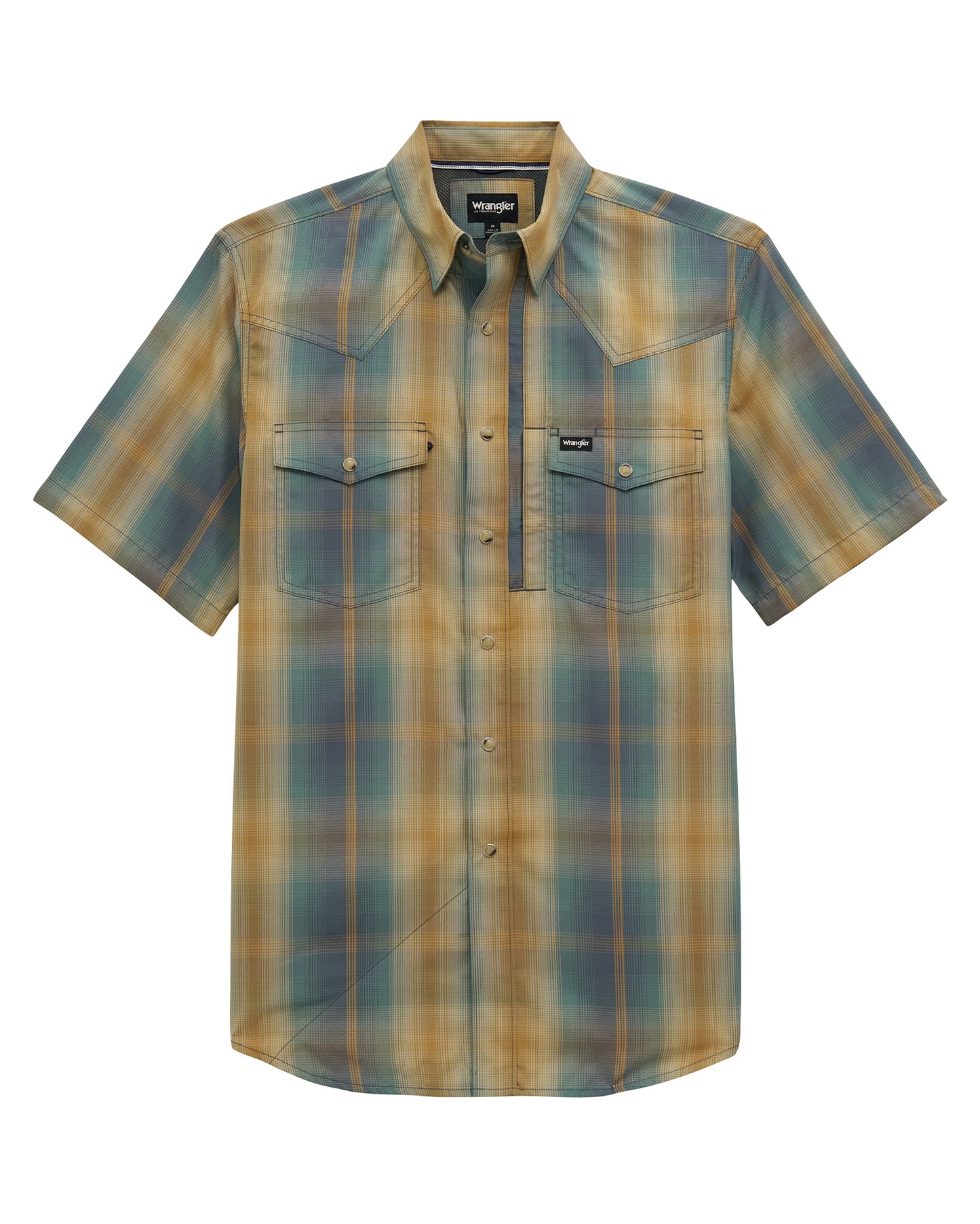 Men's Atg X Wrangler Western Performance Short Sleeve Relaxed Fit Snap Shirt - 112382381