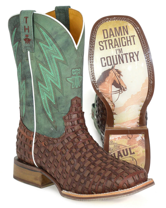 Men's Tangled Western Boots - 14-020-0077-0512 Br by Tin Haul from Skip’s Western Outfitters | KAR-14-020-0077-0512 BR-100-D