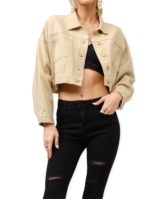 Women's Long Live Cowgirls Twill Denim Jacket