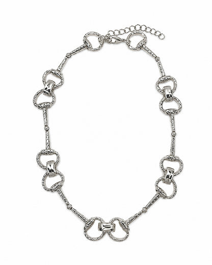 Women's 18" 18K Gold Plated Equestrian Necklace - Wc-N30Wg by West & Co. from Skip’s Western Outfitters | W&C-WC-N30WG-WHITE-GOLD