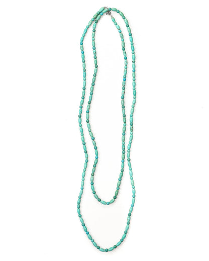 Women's 66" Green Turquoise Beaded Necklace - N1262 by West & Co. from Skip’s Western Outfitters | W&C-N1262-TURQUOISE