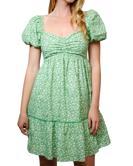 Women's Puff Sleeve Baby Doll Minidress