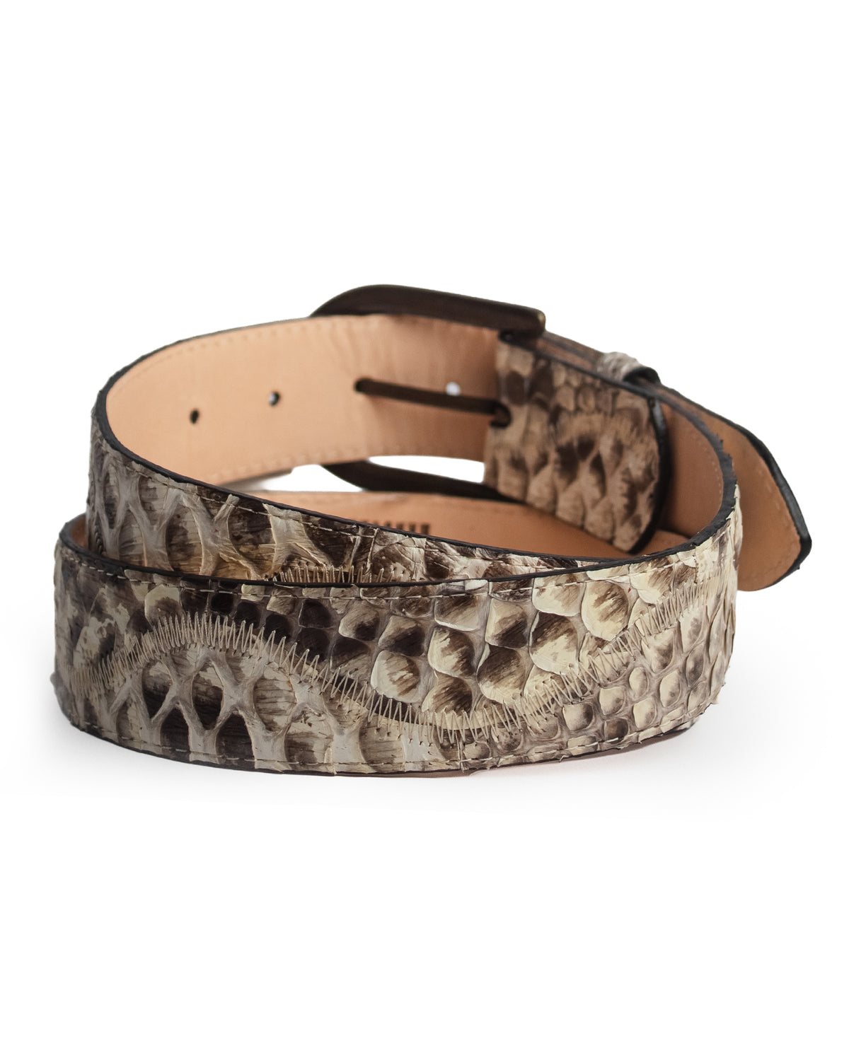 Waves Natural Python Belt - Cb306