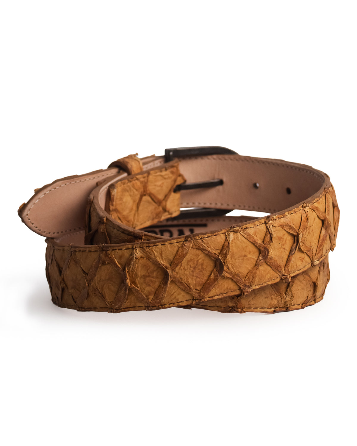 Classic Camel Pirarucu Belt - Cb415