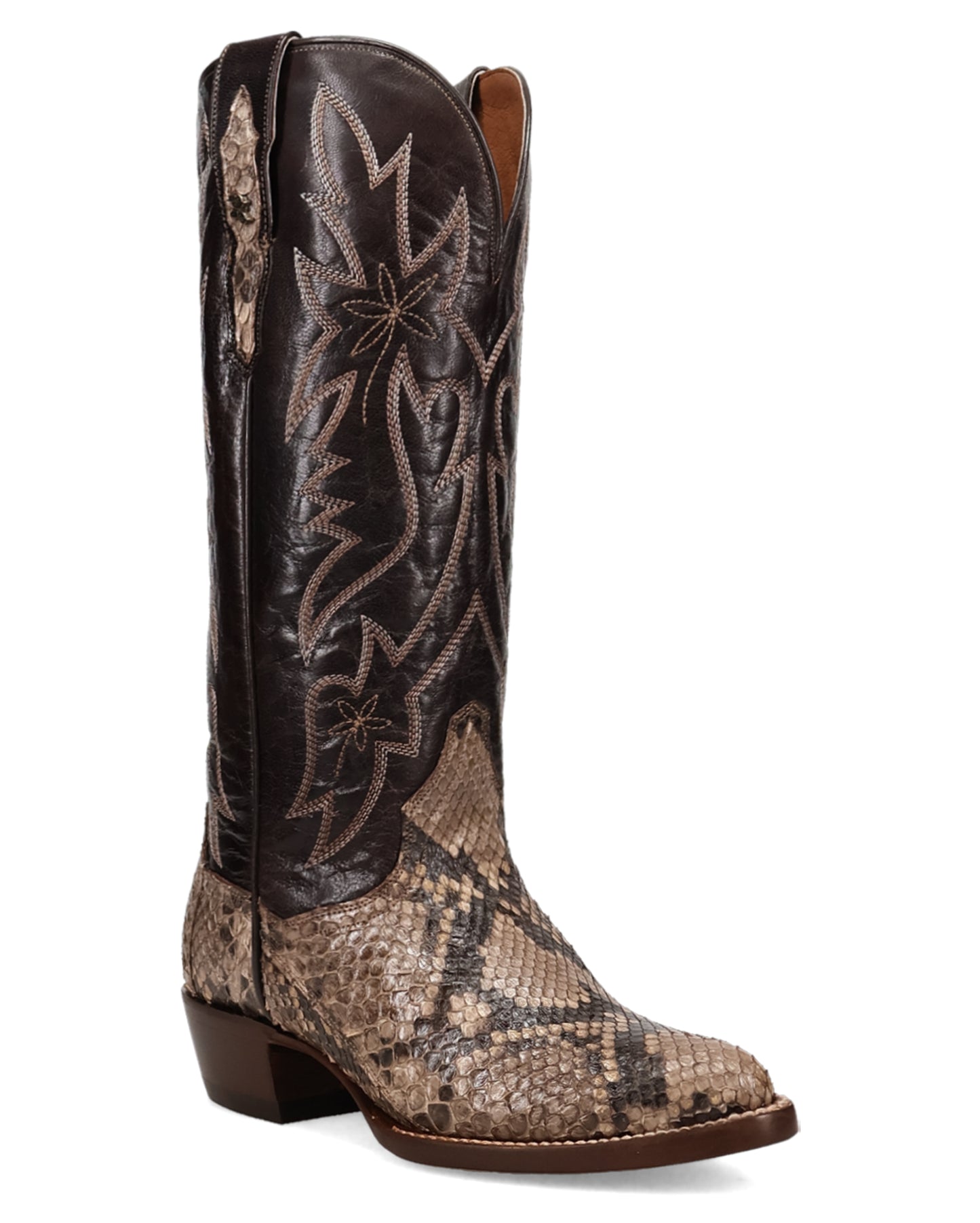 Women's Wild Strokes Python Western Boots - Dp7165