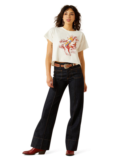 Women's Sendero Yeehaw T-Shirt by Ariat from Skip’s Western Outfitters | ARI-10062910-LG-WHITE