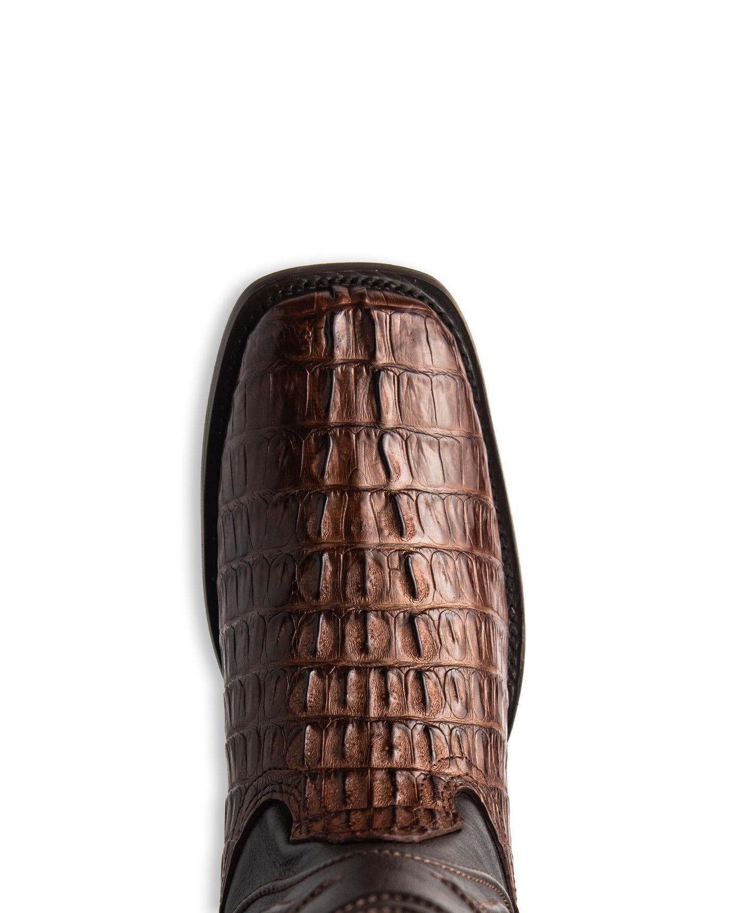 Men's Ke Dressy Wide Square Toe Boot Caiman Tail Western Boots - 820107