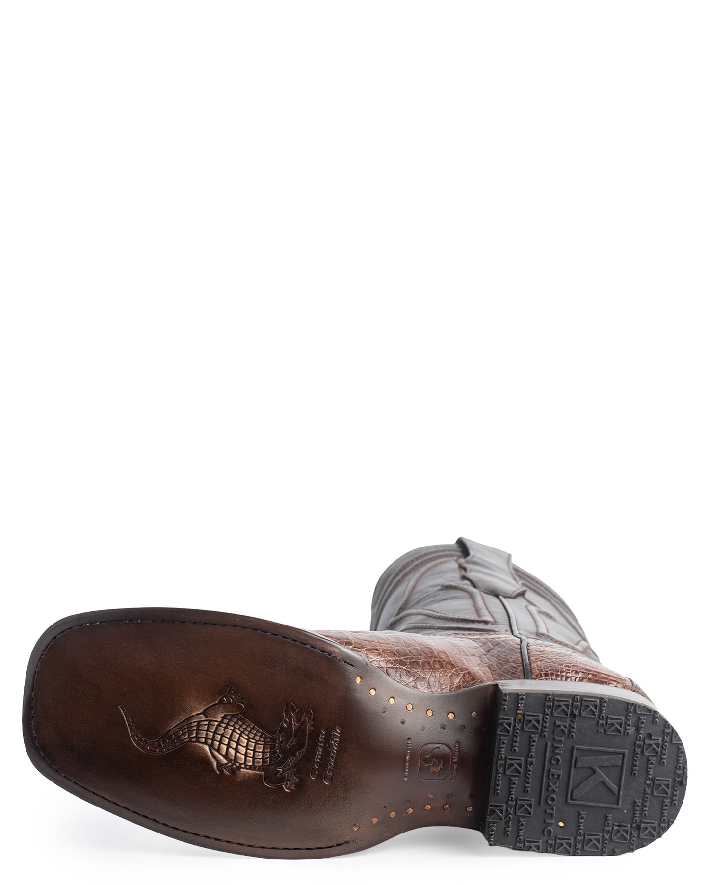 Men's Ke Dressy Wide Square Toe Boot Caiman Belly Western Boots - 828207