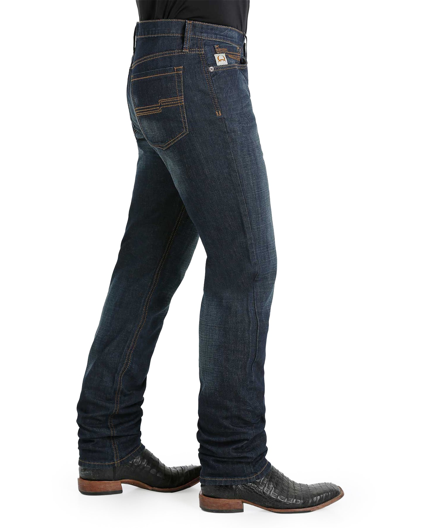 Men's Jesse Mid Rise Slim Fit Straight Leg Performance Denim Jeans - Mb50738001