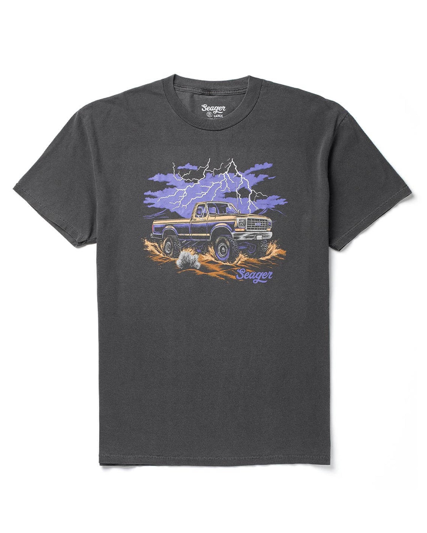 Premium Mud Romp Tee - Mtsp26Mudrpblk by Seager from Skip’s Western Outfitters | SEA-MTSP26MUDRPBLK-S-PIGMENT-BLACK
