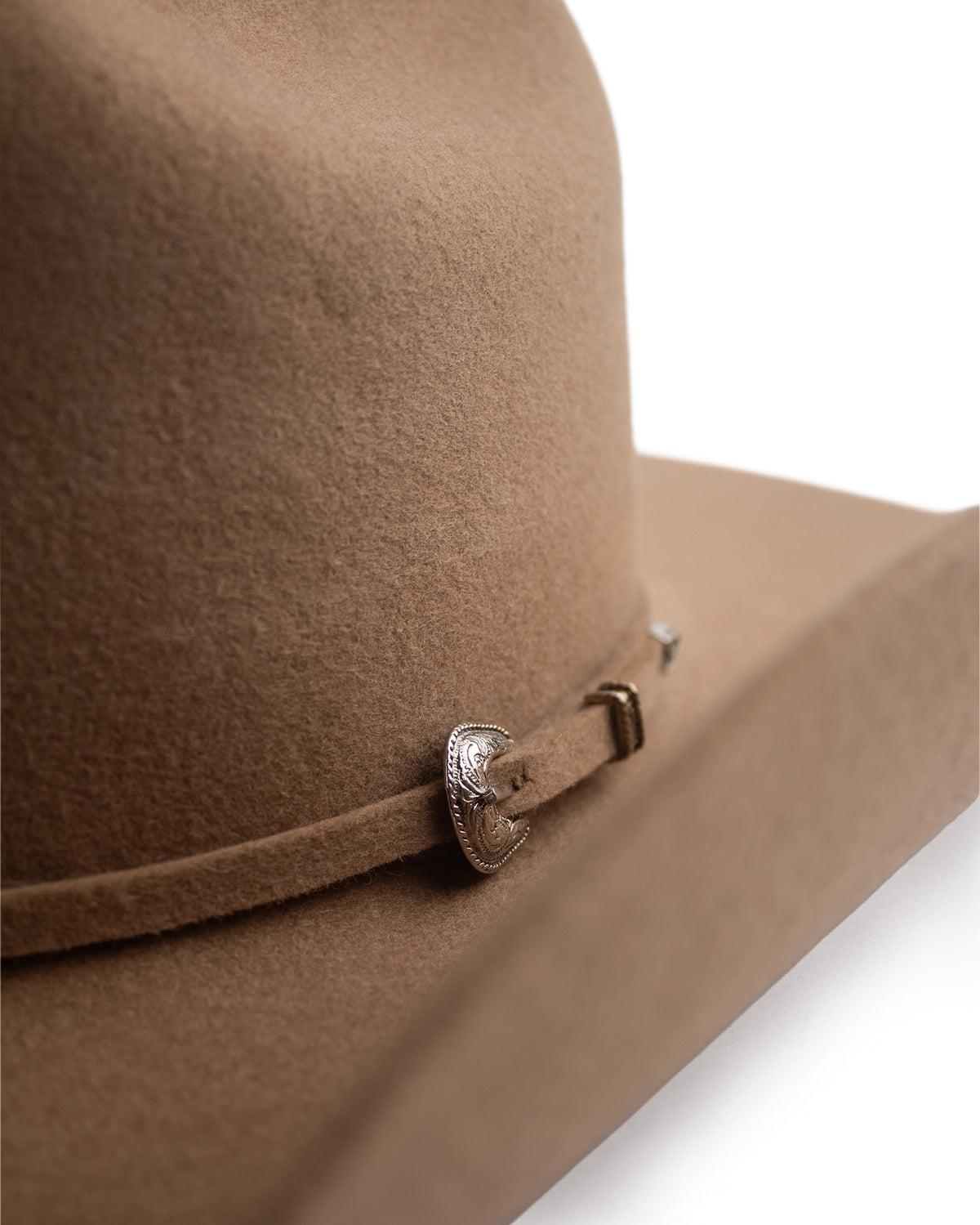 Mesa Pure Wool Pecan Cattleman Crown Western Hat - Mesa-W5-Pecan