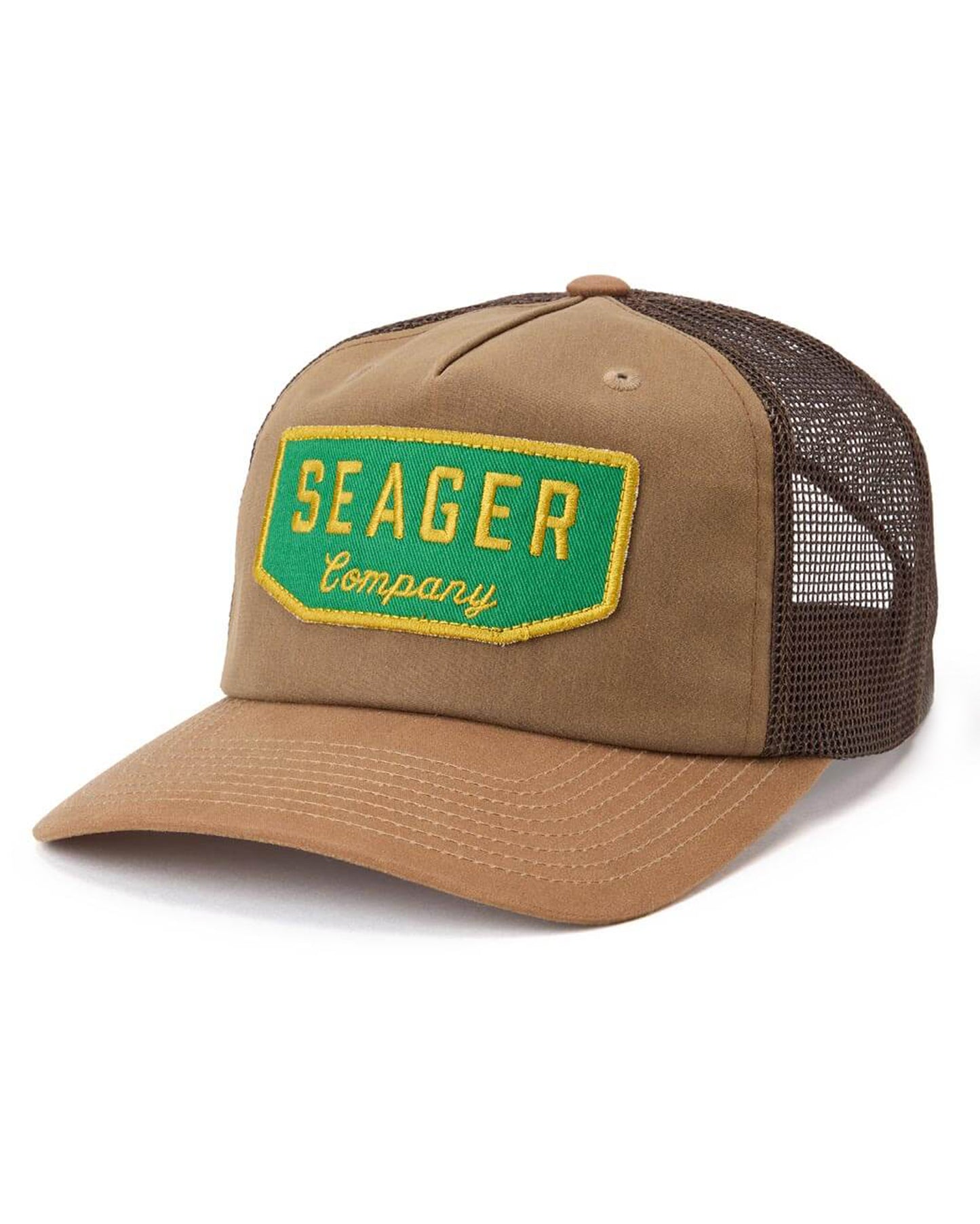 Wilson Trucker Snapback - Mhsp26Wlswtan by Seager from Skip’s Western Outfitters | SEA-MHSP26WLSWTAN-O/S-TAN-WAXED-CANVAS