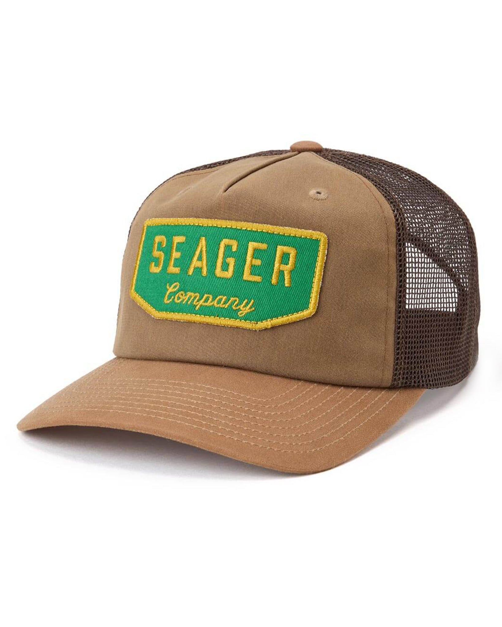 Wilson Trucker Snapback - Mhsp26Wlswtan by Seager from Skip’s Western Outfitters | SEA-MHSP26WLSWTAN-O/S-TAN-WAXED-CANVAS