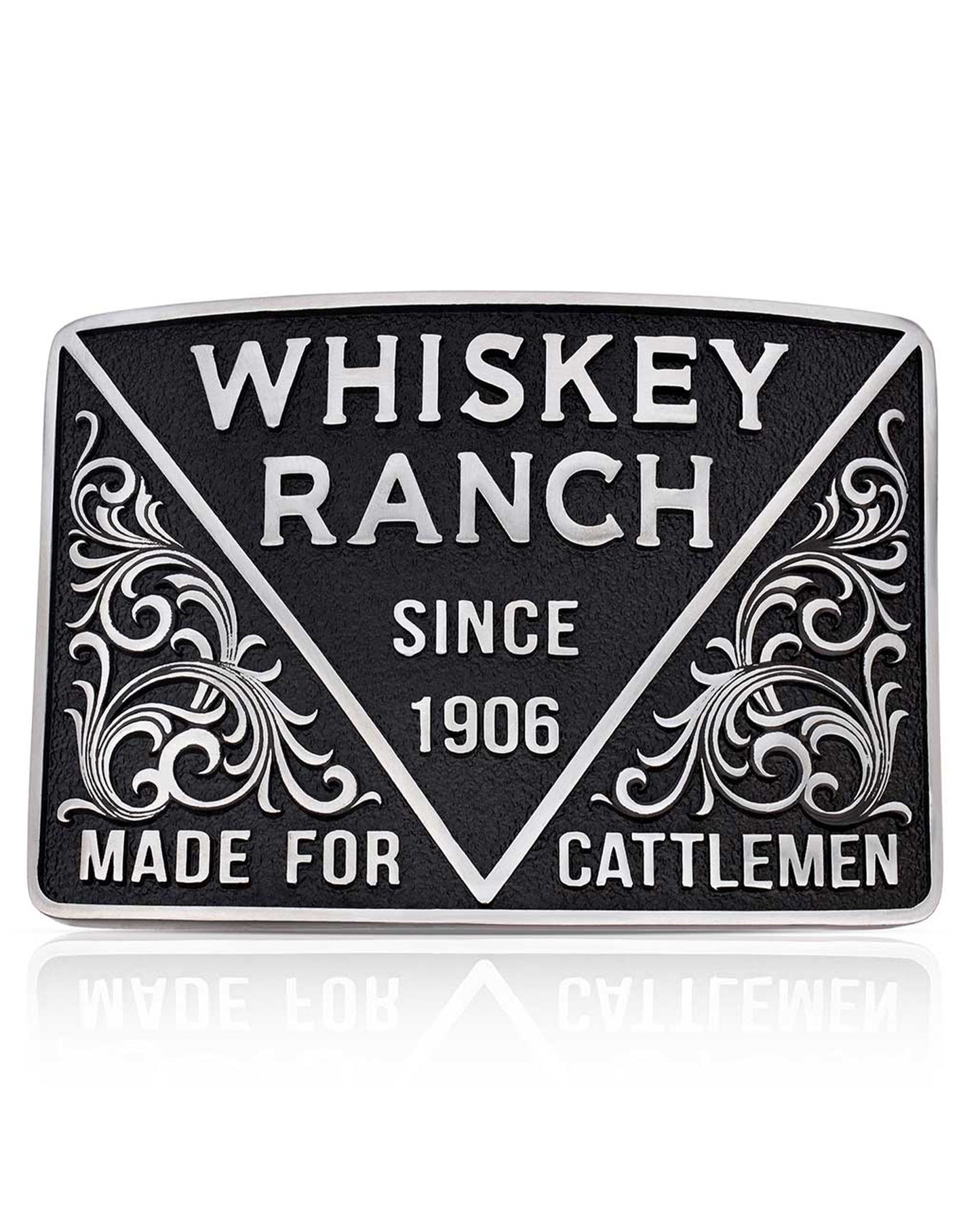 1906 Cattlemen Whiskey Ranch Buckle by Montana Silversmiths from Skip’s Western Outfitters | MON-A1057WR-O/S