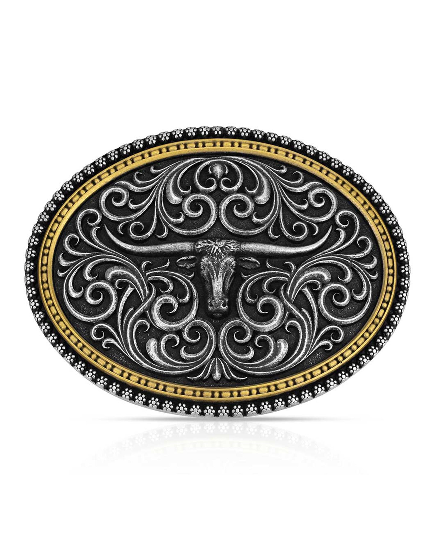 Two Tone Stockyard Buckle - A1077P