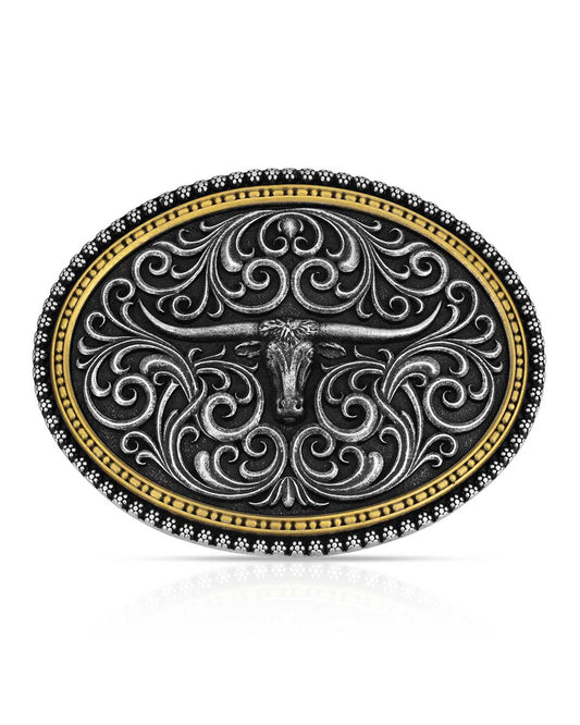 Two Tone Stockyard Buckle - A1077P