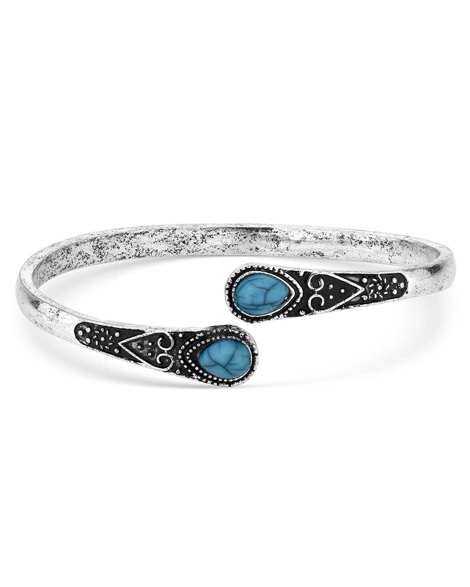 Turquoise Hidden Hearts Bracelet by Montana Silversmiths from Skip’s Western Outfitters | MON-ABC6253-O/S