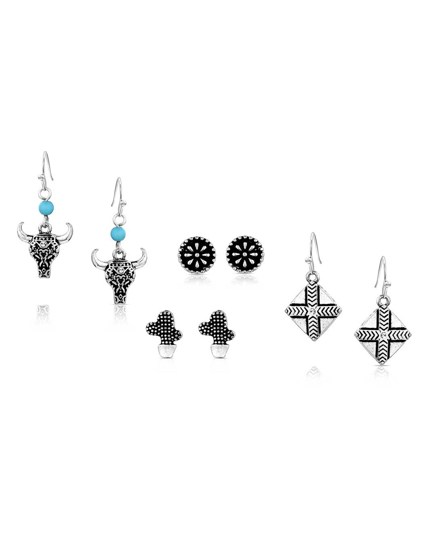 On The Plains Earring Set by Montana Silversmiths from Skip’s Western Outfitters | MON-AER6242-O/S