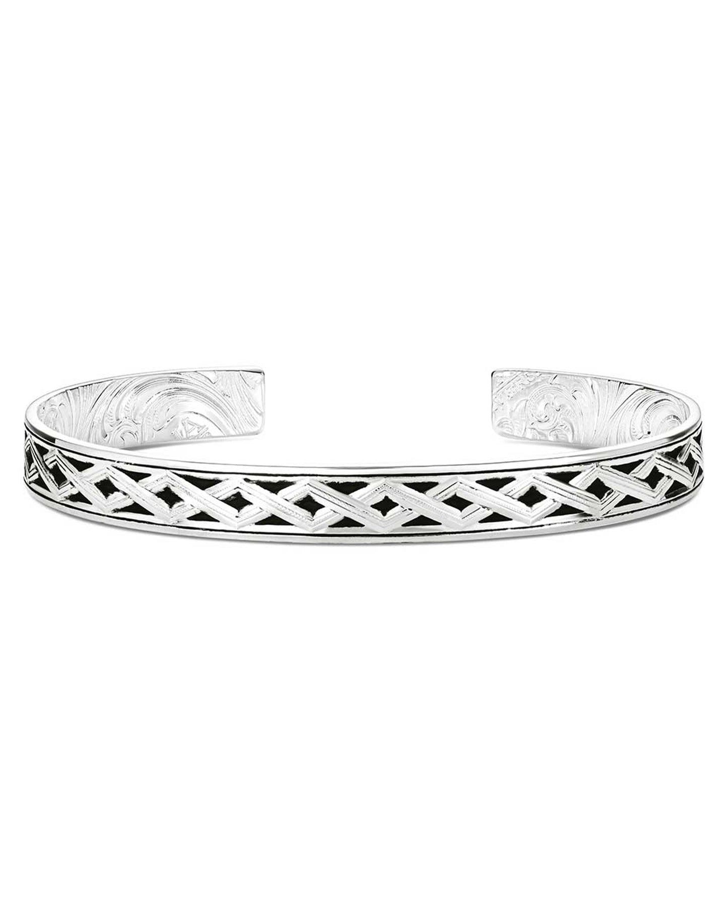 Woven Legacy American Made Cuff Bracelet by Montana Silversmiths from Skip’s Western Outfitters | MON-AMBC6175-O/S