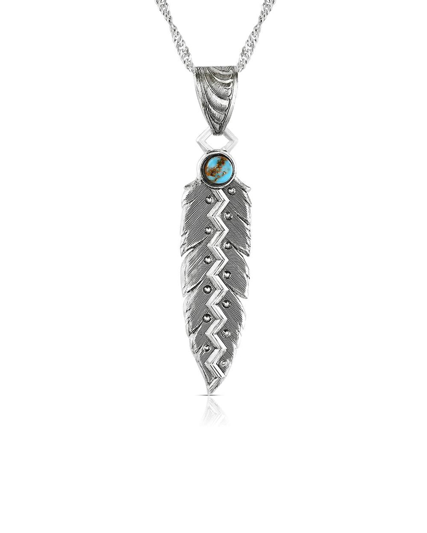Wild Lightning American Made Necklace - Amnc6421 by Montana Silversmiths from Skip’s Western Outfitters | MON-AMNC6421