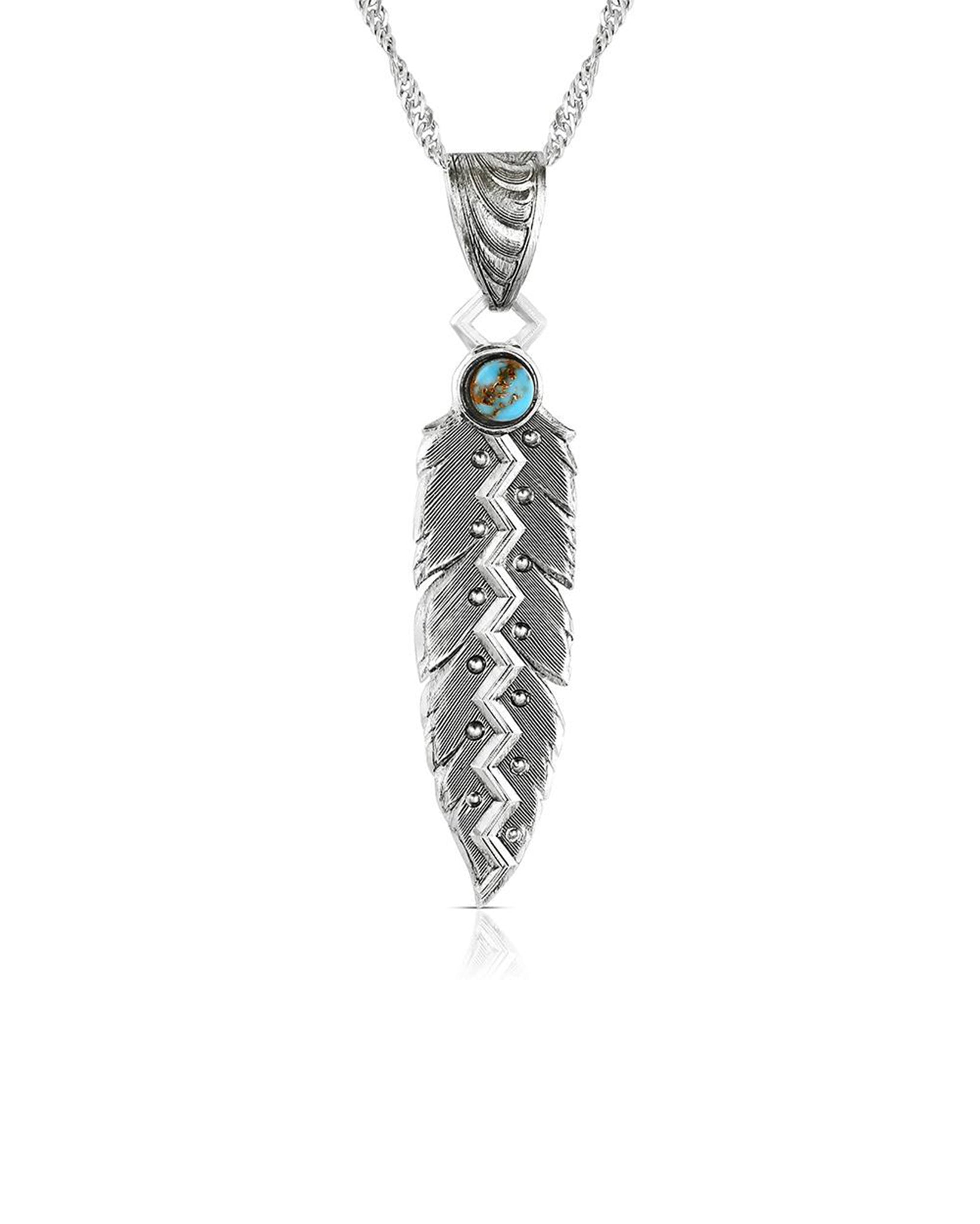 Wild Lightning American Made Necklace - Amnc6421 by Montana Silversmiths from Skip’s Western Outfitters | MON-AMNC6421