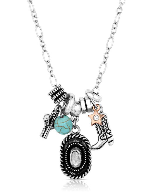 Country Connections Charm Necklace by Montana Silversmiths from Skip’s Western Outfitters | MON-ANC6256-O/S